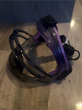 Purple and Black Protective Mask for Sports